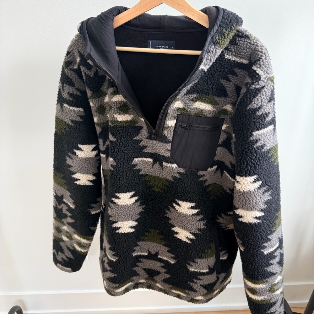 Patterned Fleece Pullover - image 2
